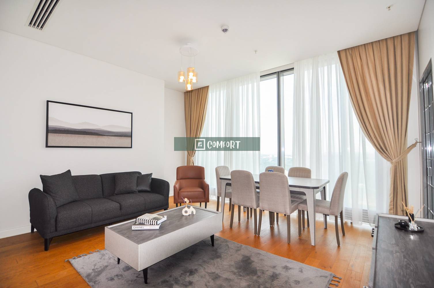 Skyland Istanbul Luxury Design 2+1 High Floor Fully Furnished Rental