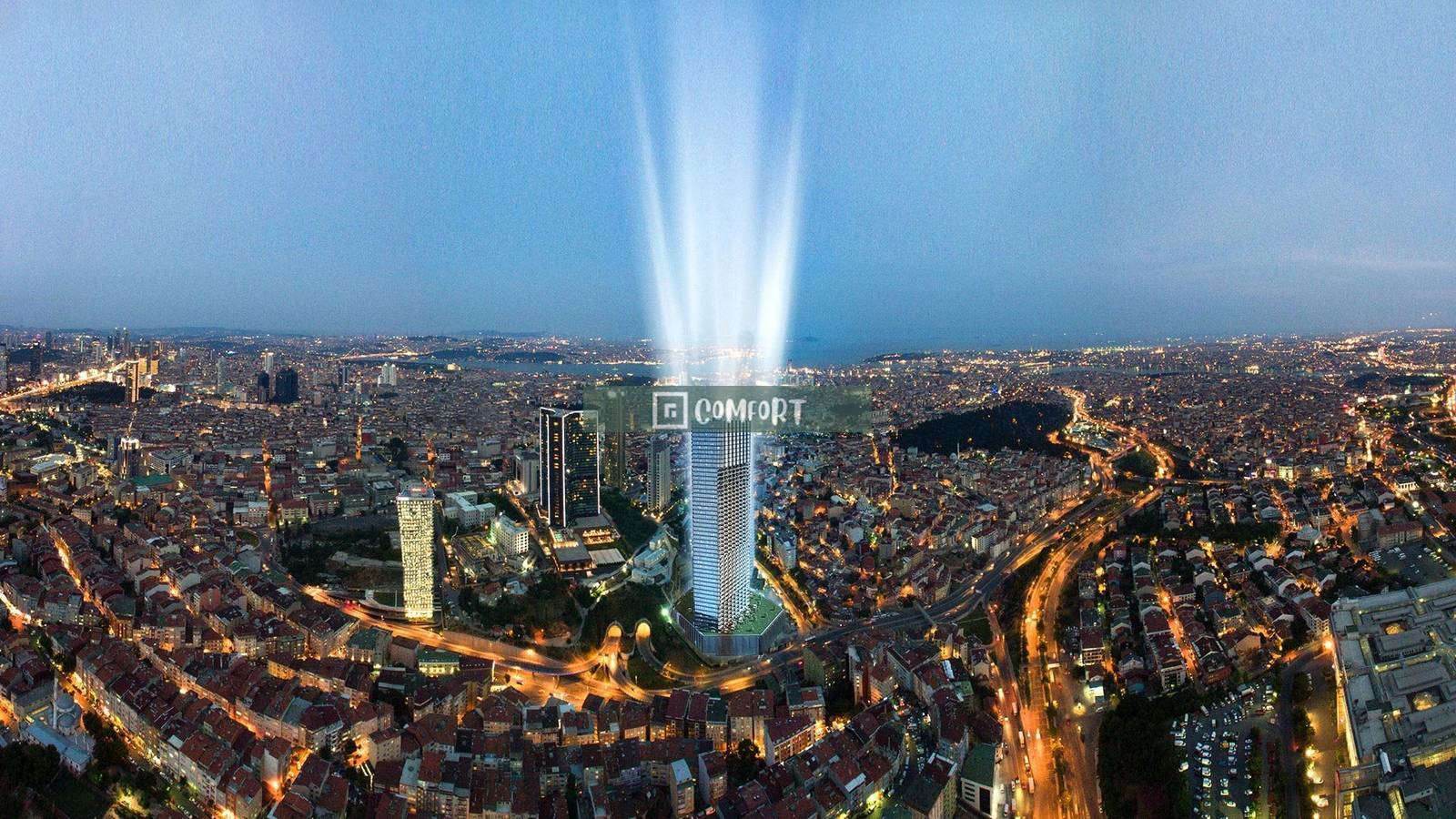 Bosphorus View For Sale 3,5 + 1 Residence Apartment