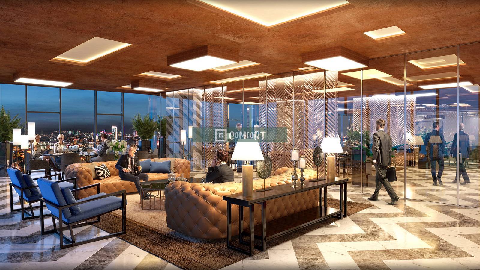 Bosphorus View For Sale 3,5 + 1 Residence Apartment