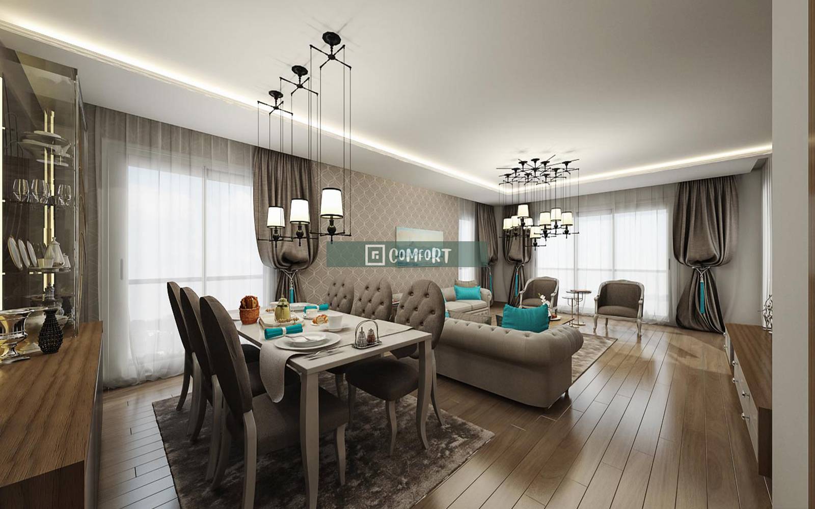 4 + 1 Spacious Apartment for Rent